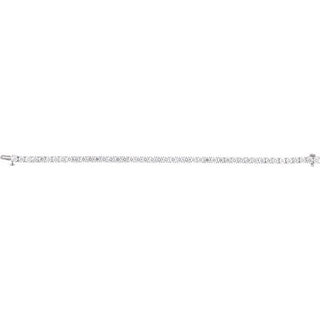 14K White 9 CTW Lab-Grown Diamond Line 7" Bracelet