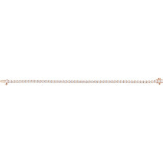 14K Rose 5 CTW Lab-Grown Diamond Line 7" Bracelet