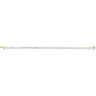 14K Yellow 9 CTW Lab-Grown Diamond Line 7" Bracelet