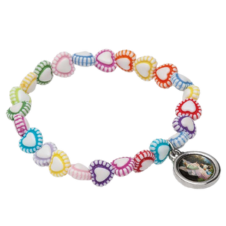 Bulk Girl's Guardian Angel Flower Bracelet