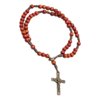 4-pack - Orange Camp Rosary Bracelet