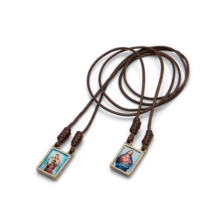 6-pack - Metal Scapular on Cord