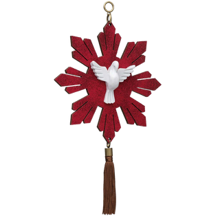 Red Holy Spirit Ornament