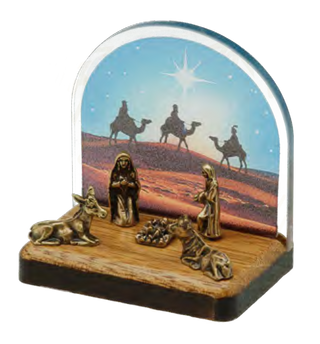 Mini Nativity Scene with 3 Kings