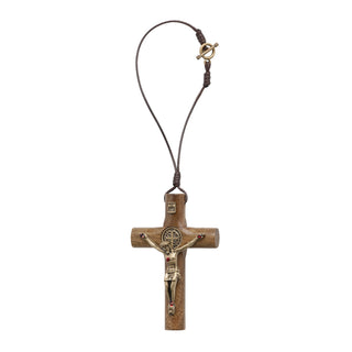 3-pack - Wooden Cross Auto Accessory