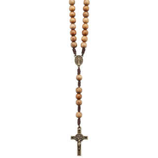 3-pack - Imbuia (Brazilian Walnut) Camp Rosary Necklace