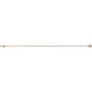 14K Rose 2 CTW Lab-Grown Diamond Line 7" Bracelet