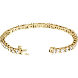 14K Yellow 6 CTW Lab-Grown Diamond Line 7 1/4" Bracelet