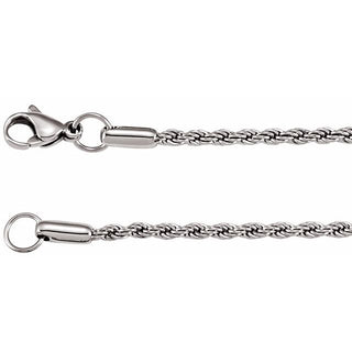 Stainless Steel 2.4 mm Rope 18" Chain