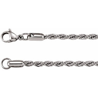 Stainless Steel 3 mm Rope 20" Chain