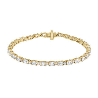 14K Yellow 5 1/2 CTW Lab-Grown Diamond Line 7" Bracelet