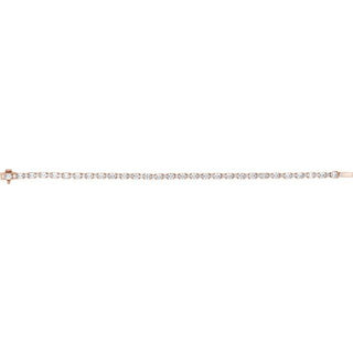 14K Rose 5 1/2 CTW Lab-Grown Diamond Line 7" Bracelet