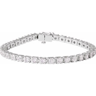 14K White 7 CTW Lab-Grown Diamond Line 7 1/4" Bracelet