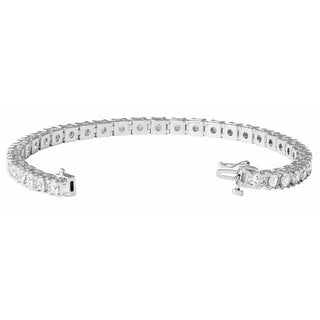 14K White 7 CTW Lab-Grown Diamond Line 7 1/4" Bracelet