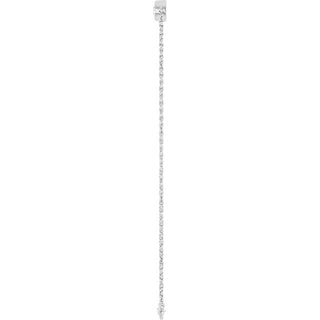 Sterling Silver 1/2 CTW Lab-Grown Diamond Five-Stone Line  7" Bracelet 