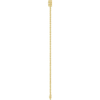14K Yellow 1/2 CTW Lab-Grown Diamond Five-Stone Line  7" Bracelet 