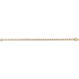 14K Yellow 7 CTW Lab-Grown Diamond Line 7 1/4" Bracelet