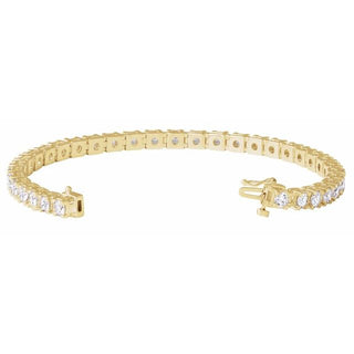 14K Yellow 7 CTW Lab-Grown Diamond Line 7 1/4" Bracelet