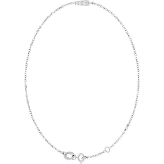 Platinum 1/10 Natural Diamond Graduated 6 1/2-7 1/2" Bracelet