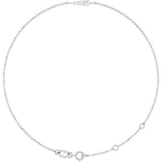 Sterling Silver 1/10 Natural Diamond Graduated 6 1/2-7 1/2" Bracelet