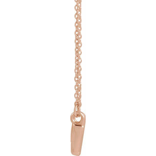 14K Rose .0075 CTW Natural Diamond Creation of Adam 18" Necklace