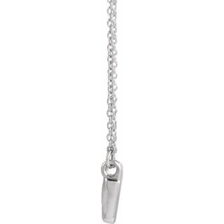 Sterling Silver .0075 CTW Natural Diamond Creation of Adam 18" Necklace