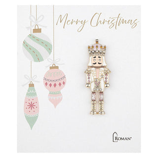 24-Piece Set Nutcracker Pins With Display - 2-Inch