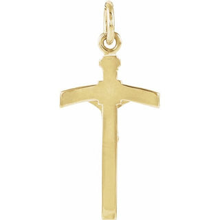 14K Yellow Crucifix Pendant