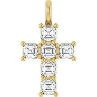 14K Yellow 1 CTW Natural Diamond Pendant