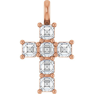14K Rose 1 CTW Lab-Grown Diamond Pendant