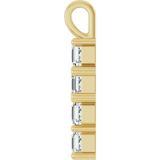 14K Yellow 1 CTW Lab-Grown Diamond Pendant