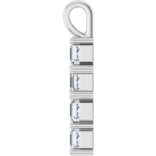 Sterling Silver 1 CTW Lab-Grown Diamond Pendant