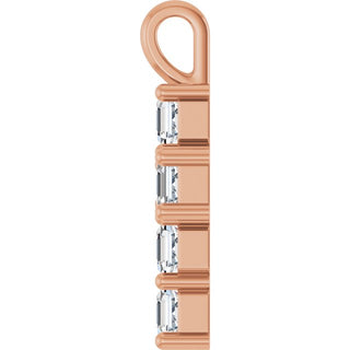 14K Rose 1 CTW Lab-Grown Diamond Pendant