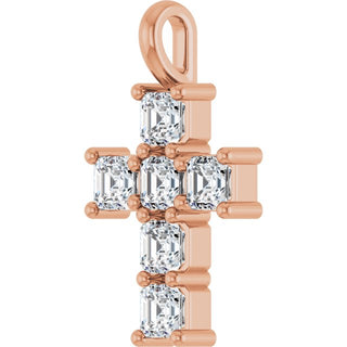 10K Rose 1 CTW Natural Diamond Pendant