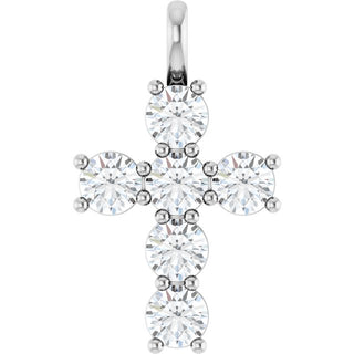 Sterling Silver 1 1/2 CTW Lab-Grown Diamond Pendant