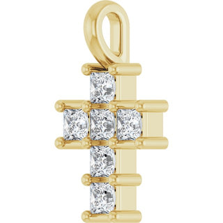 14K Yellow 1/4 CTW Lab-Grown Diamond Pendant