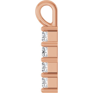 14K Rose 1/4 CTW Lab-Grown Diamond Pendant