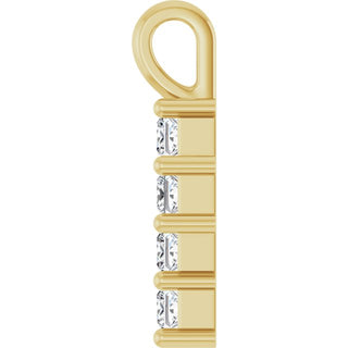 10K Yellow 1/4 CTW Natural Diamond Pendant