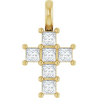 14K Yellow 1/4 CTW Lab-Grown Diamond Pendant