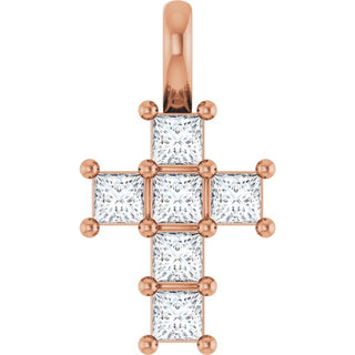 14K Rose 1/4 CTW Lab-Grown Diamond Pendant