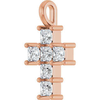 10K Rose 1/2 CTW Natural Diamond Pendant