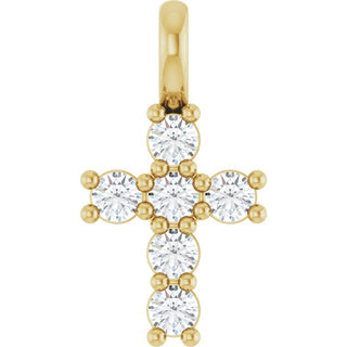 10K Yellow 1/6 CTW Lab-Grown Diamond Pendant