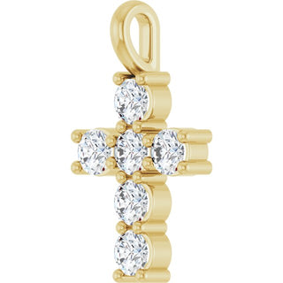 14K Yellow 1/2 CTW Natural Diamond Pendant