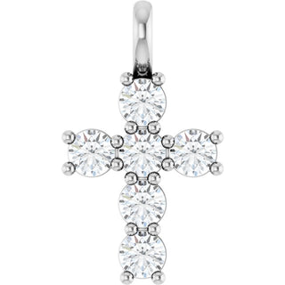 Sterling Silver 1/2 CTW Lab-Grown Diamond Pendant
