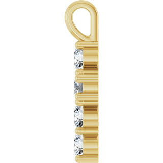 14K Yellow 1/2 CTW Natural Diamond Pendant