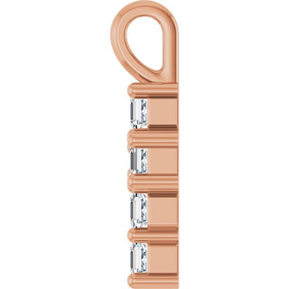 10K Rose 1/3 CTW Natural Diamond Pendant