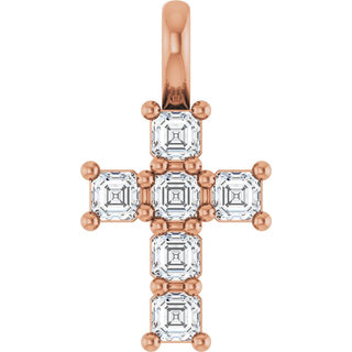 10K Rose 1/3 CTW Lab-Grown Diamond Pendant