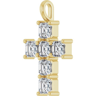 10K Yellow 2 CTW Lab-Grown Diamond Pendant