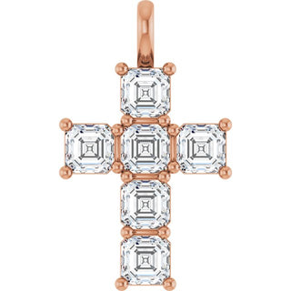 10K Rose 2 CTW Natural Diamond Pendant