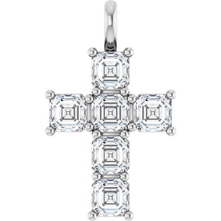 14K White 2 CTW Lab-Grown Diamond Pendant